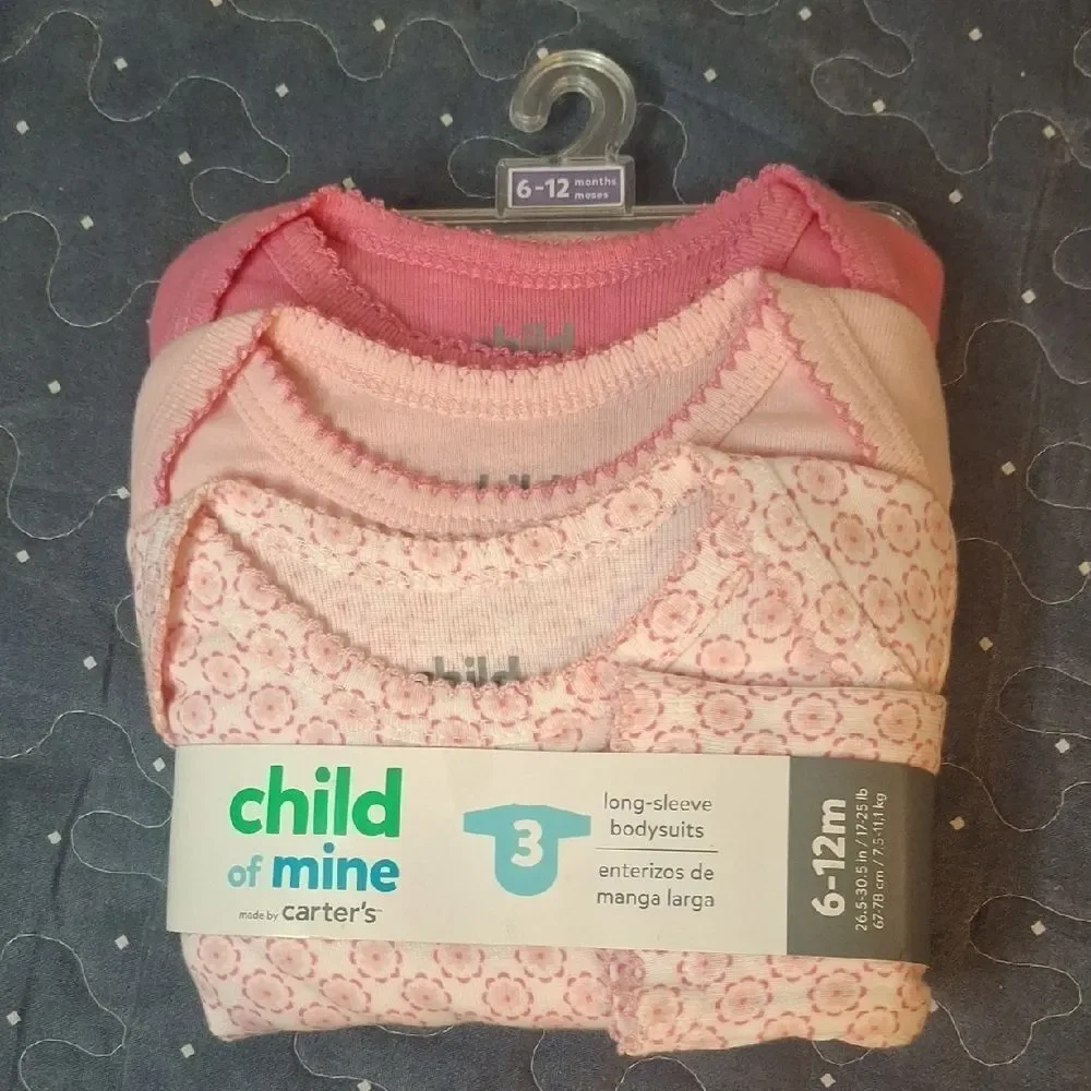 Child of Mine by Carter's Pink Bodysuits Set size 6 - 12 months - new